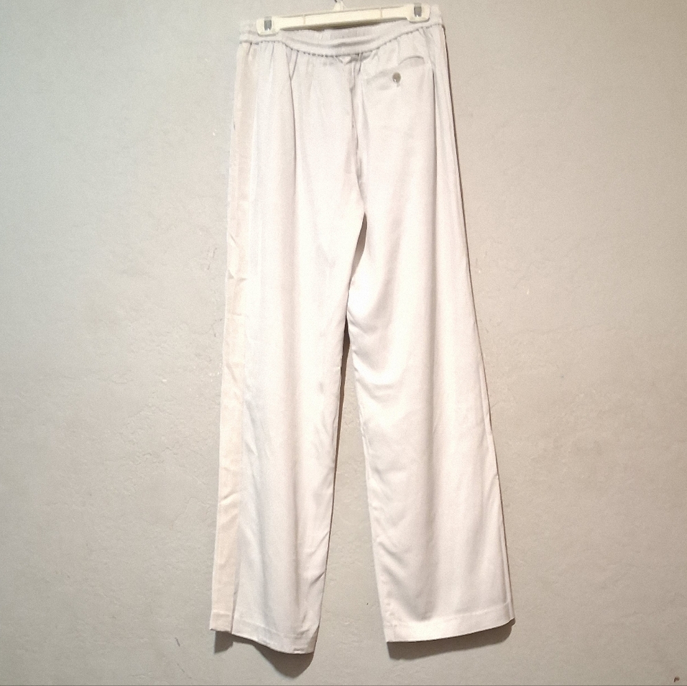 ATM Anthony Thomas Melillo Women Wide Leg Drawstring Pant Ivory SzM Office - Picture 3 of 14